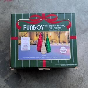 Funboy Inflatable Tree Cones  3-pack, Indoor & Outdoor Holiday Christmas